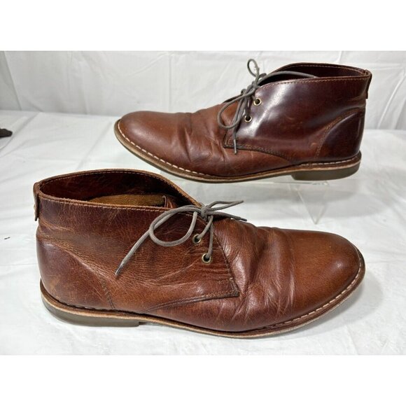 Franco Fortini Dade Brown Leather Chukka Boot Men's Size 10 M - Picture 7 of 12